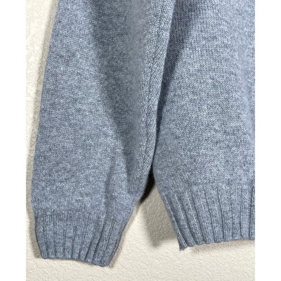 HATHAWAY PLATINUM Crewneck Argyle Sweater 100% Cashmere Made in Italy - Picture 3 of 8